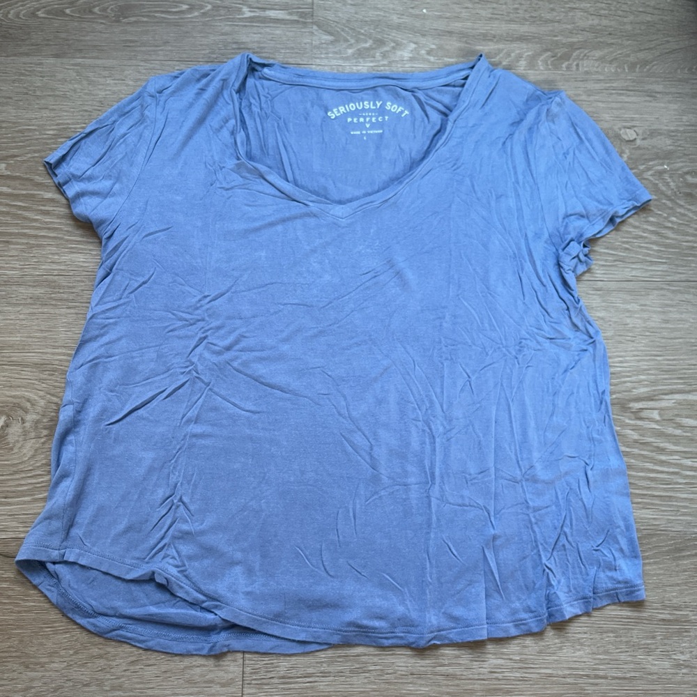 Aero Seriously Soft Blue T-Shirt